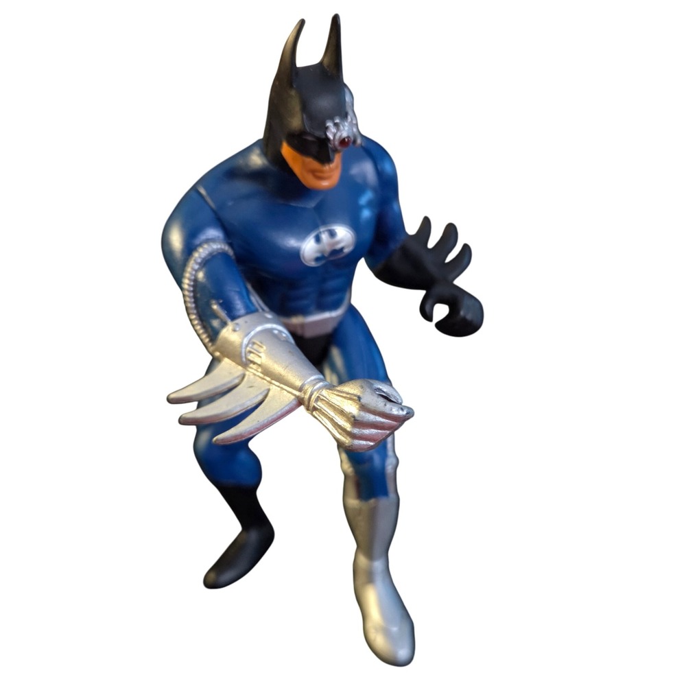 1994 DC Comics Legends of Batman Cyborg Action Figure Blue Silver Toy 5 in